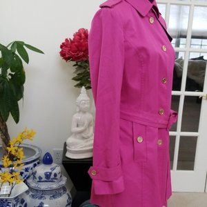 Banana Republic pink trench coat